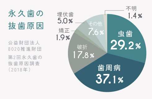 永久歯の抜歯原因